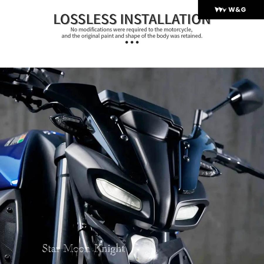 並行輸入品 サイドデフレクター スポーツデコレーション ウインドカバー ヤマハ MT-125 MT125 125 MT 2020-の画像