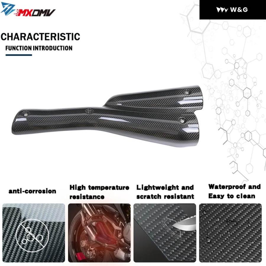 並行輸入品 ハーレー スポーツスター S 1250 RH1250 RH 2021-2023 カーボン エキゾースト パイプ ヒートの画像
