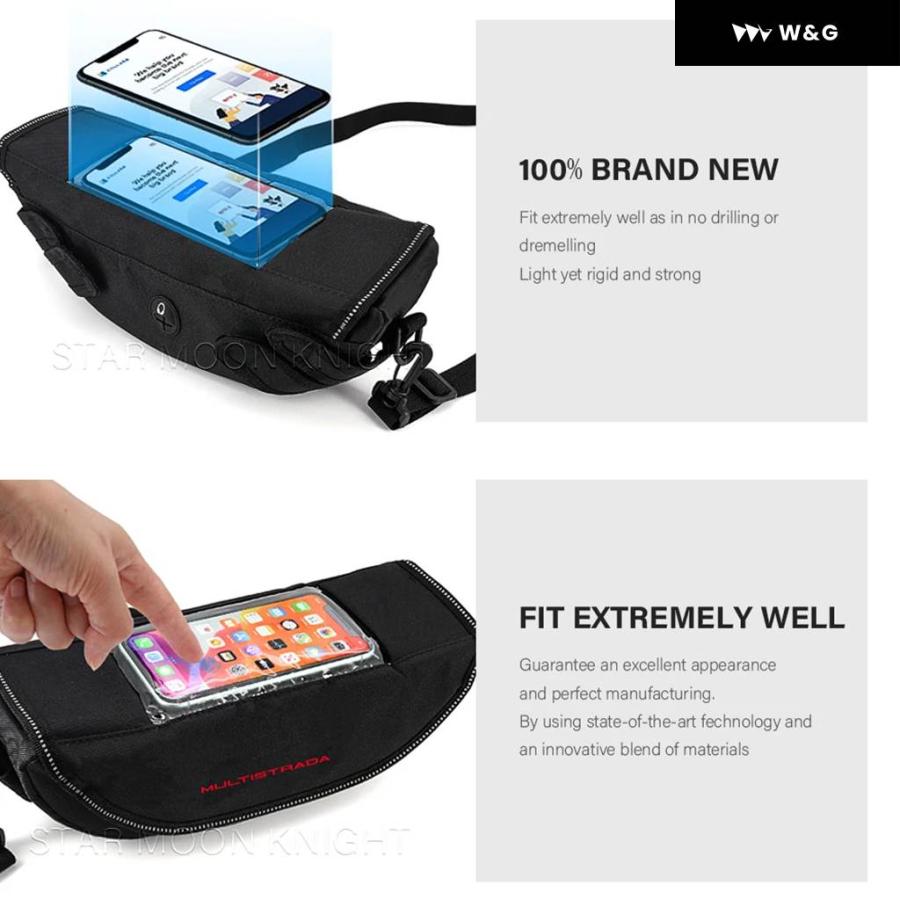 並行輸入品 防水 バッグ ドゥカティ ムルティストラーダ V4S 950 950S ムルティストラーダ 1200 ムルティストラー_6
