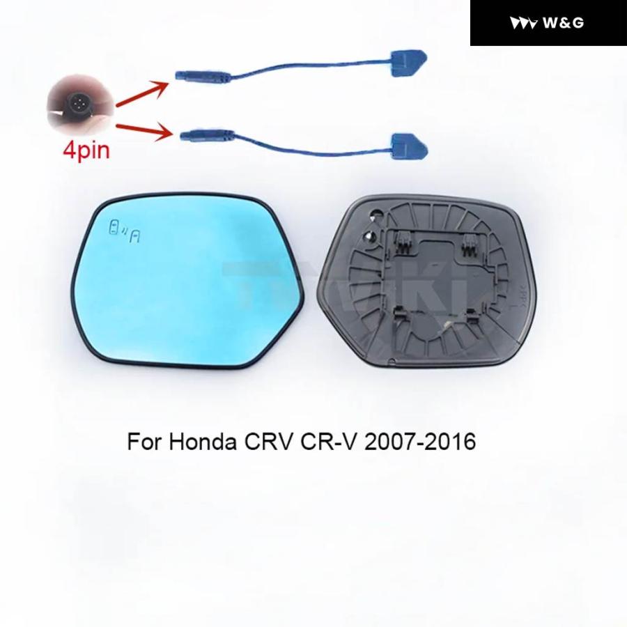 並行輸入品 1ペアサイドバックミラー ブルーガラスレンズ ブラインド スポットライト付き ホンダ CRV CR-V 2007-20_6