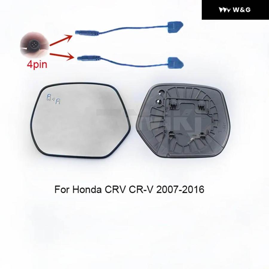 並行輸入品 1ペアサイドバックミラー ブルーガラスレンズ ブラインド スポットライト付き ホンダ CRV CR-V 2007-20_7