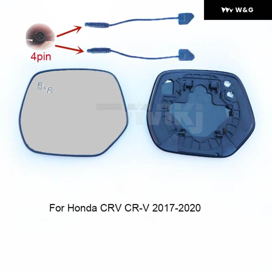 並行輸入品 1ペアサイドバックミラー ブルーガラスレンズ ブラインド スポットライト付き ホンダ CRV CR-V 2007-20_8