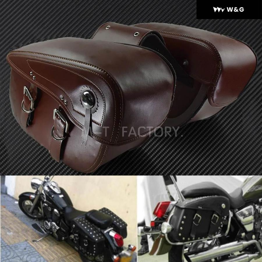 並行輸入品 2X オートバイ バイク サドルバッグ レザー ラゲッジ サドルバッグ アウトドア サイドバッグ ハーレー スポーツス_6