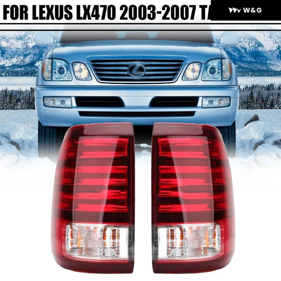 並行輸入品】 左/右側テールランプ レクサス LX470 UZJ100 2003-07