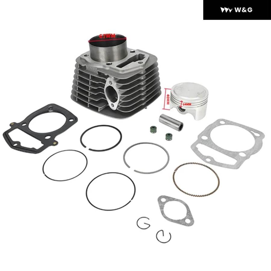 並行輸入品 67MM オートバイ バイク エンジン シリンダー ピストンライナーキット ホンダ CRF230 シリンダー ライナー_2