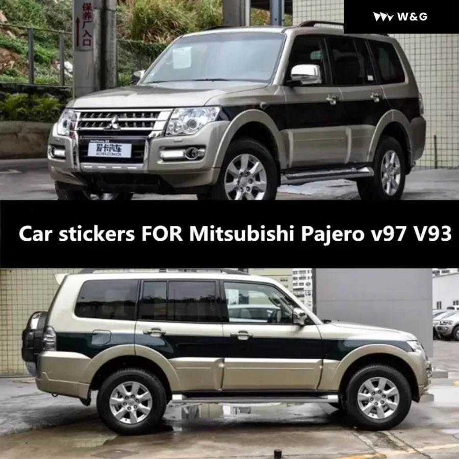 車 ステッカー 三菱 パジェロ V97 V93 ボディ ファッション カスタム ビニール カー フラワー アクセサリー の商品画像