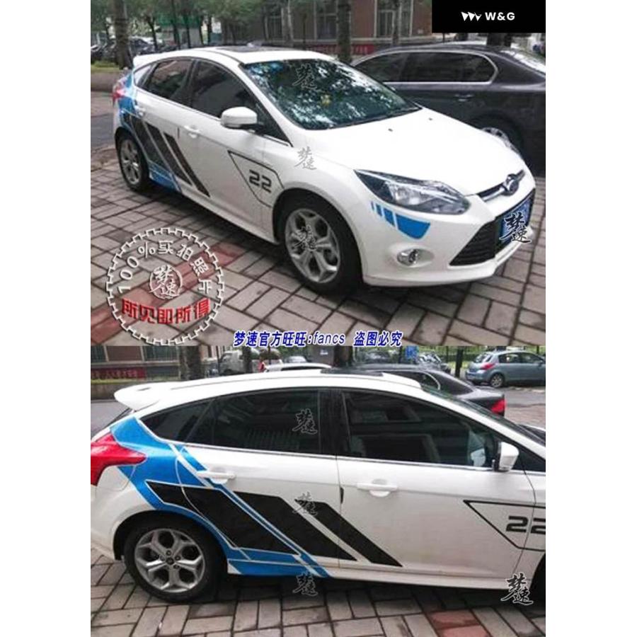 並行輸入品 車用ビニール ステッカー フォード フォーカス ST WTCC 