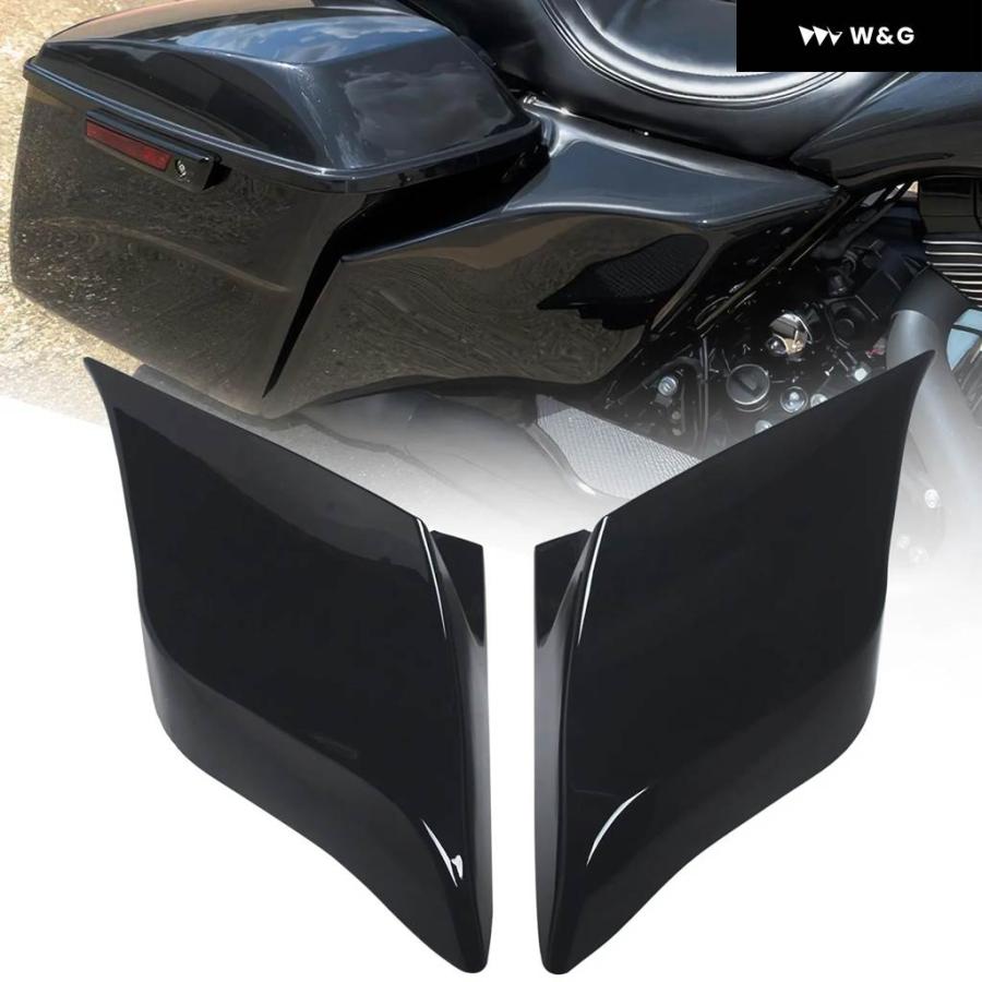 並行輸入品 オートバイ バイク ストレッチ 延長 サイドバッテリーカバー パネル 全 ハーレー ツーリングバガーモデル2009-2_2