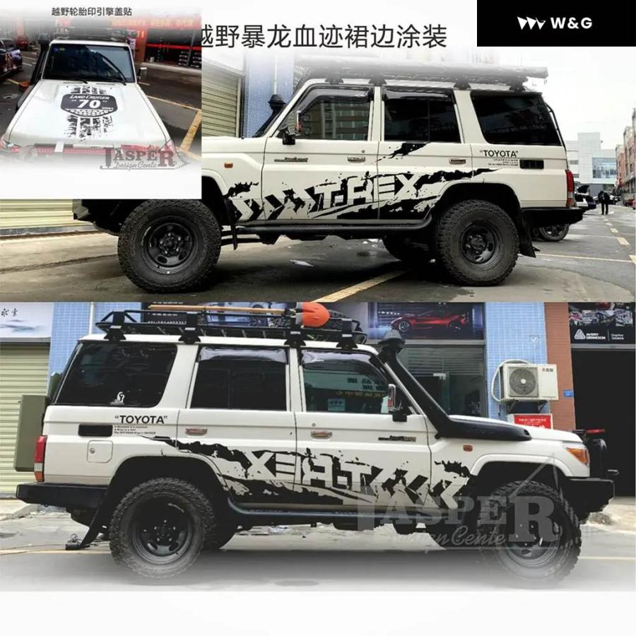 並行輸入品】 車用 ステッカー トヨタ ランドクルーザー 70系 外観