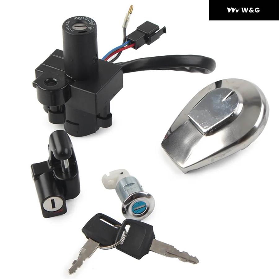 並行輸入品 オートバイ バイク イグニッション スイッチ 燃料キャップカバー ロックキーセット ホンダ JADE250 CBX75の画像
