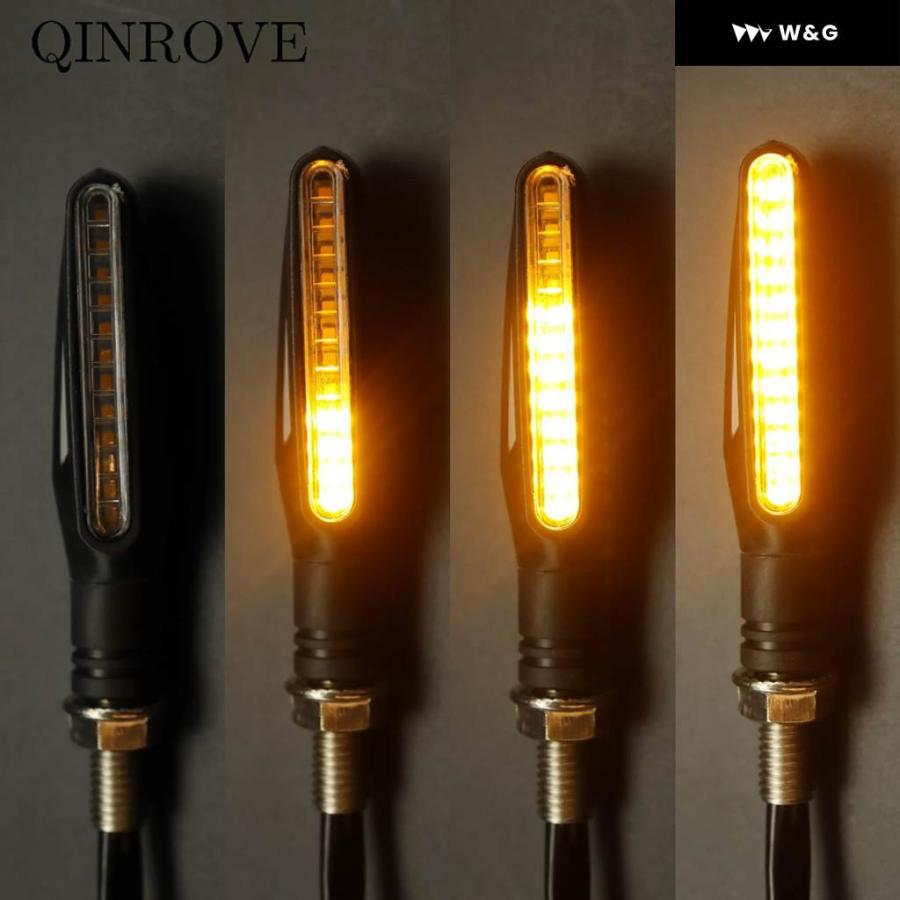 並行輸入品 1ペア 流れる オートバイ バイク フラッシャー ウィンカー LED ブリンカー 12V インジケーター ライト AB | ブランド登録なし | 04