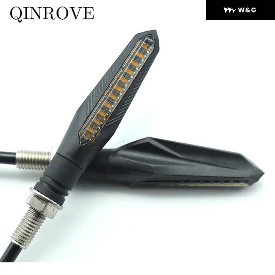 並行輸入品 1ペア 流れる オートバイ バイク フラッシャー ウィンカー LED ブリンカー 12V インジケーター ライト AB | ブランド登録なし | 07