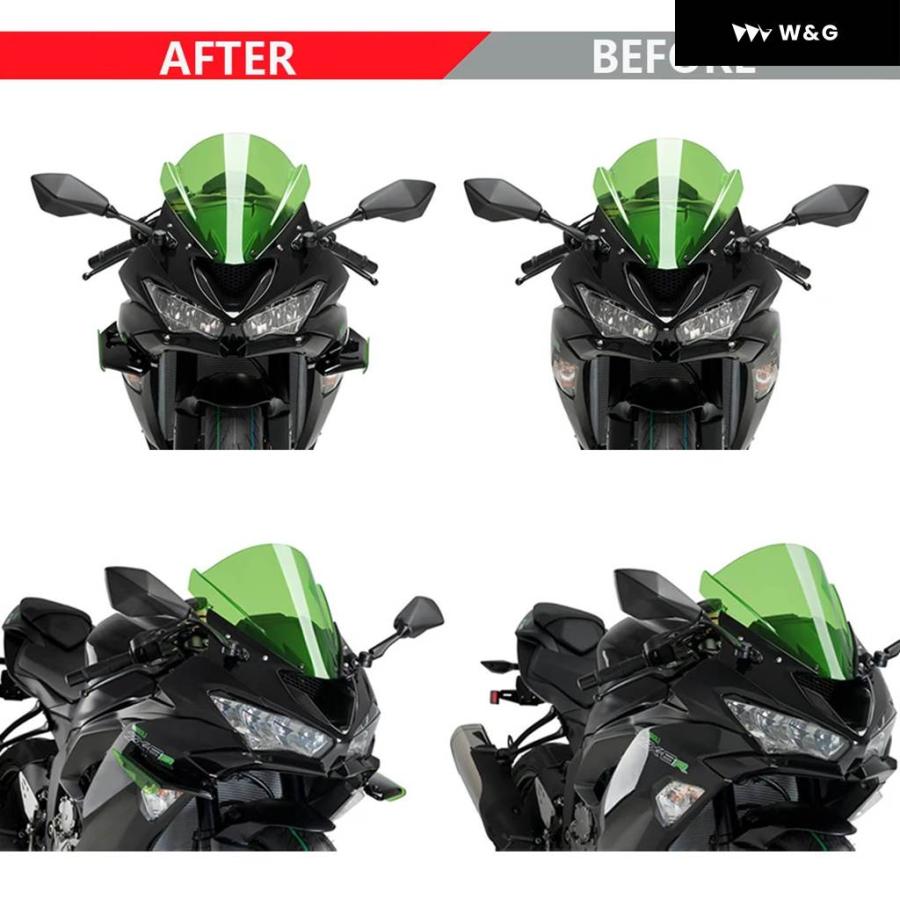 並行輸入品 カワサキ ZX-6R ZX6R オートバイ バイク フェアリング パーツ エアロダイナミックウィングキット 固定 ウィ