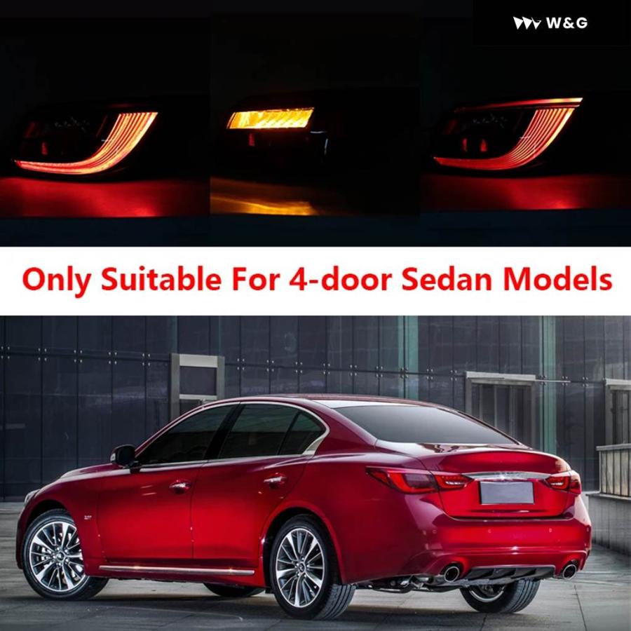 並行輸入品 インフィニティ Q50 Q50L 2018-2021 車用 LED リア テールライト ウィンカーライト ブレーキ フ | ブランド登録なし | 03