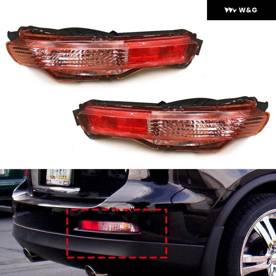 並行輸入品 インフィニティ EX35 EX37 QX50 QX80 車用 リアテール バンパー リフレクター ランプ フォグライト | ブランド登録なし