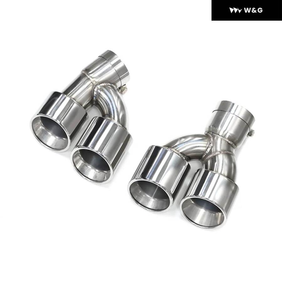 並行輸入品 クワッド ステンレス エキゾーストチップ BMW G30 G31 535I 528I 530I M5 LOOK 201 | ブランド登録なし | 04