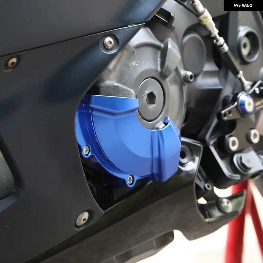 ブランド登録なし - 並行輸入品自動二輪車 自動二輪車 発動機 ステーターカバー プロテクター かばい立て スライダー 付属品 ヤマハ YZFR7 YZF R7 2022 - 2025落っこちる