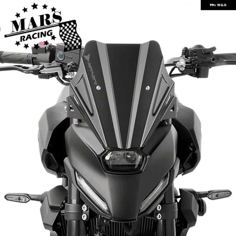 並行輸入品ヤマハ MT07 MT-07 2025 Y-AMT MT07 GEN4 オートバイ バイク アルミスポーツ ウィンドシールド ウィンドスクリーンキット デフレクター シュ_3