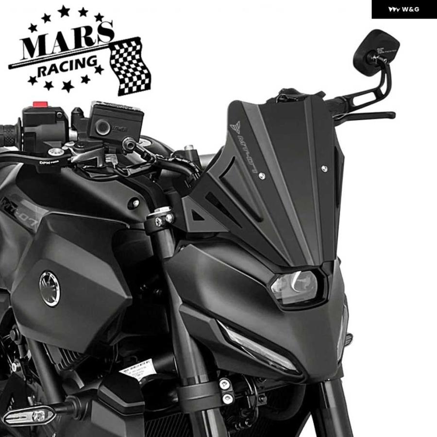 並行輸入品ヤマハ MT07 MT-07 2025 Y-AMT MT07 GEN4 オートバイ バイク アルミスポーツ ウィンドシールド ウィンドスクリーンキット デフレクター シュ_4