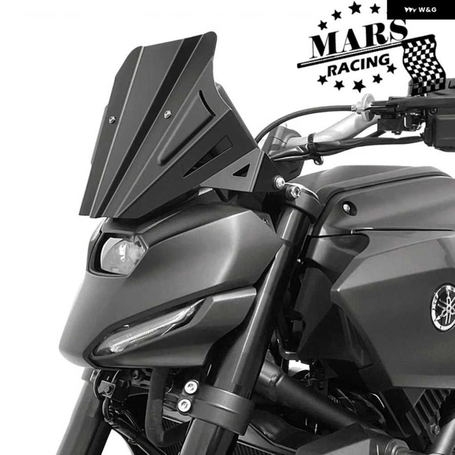 並行輸入品ヤマハ MT07 MT-07 2025 Y-AMT MT07 GEN4 オートバイ バイク アルミスポーツ ウィンドシールド ウィンドスクリーンキット デフレクター シュ_5