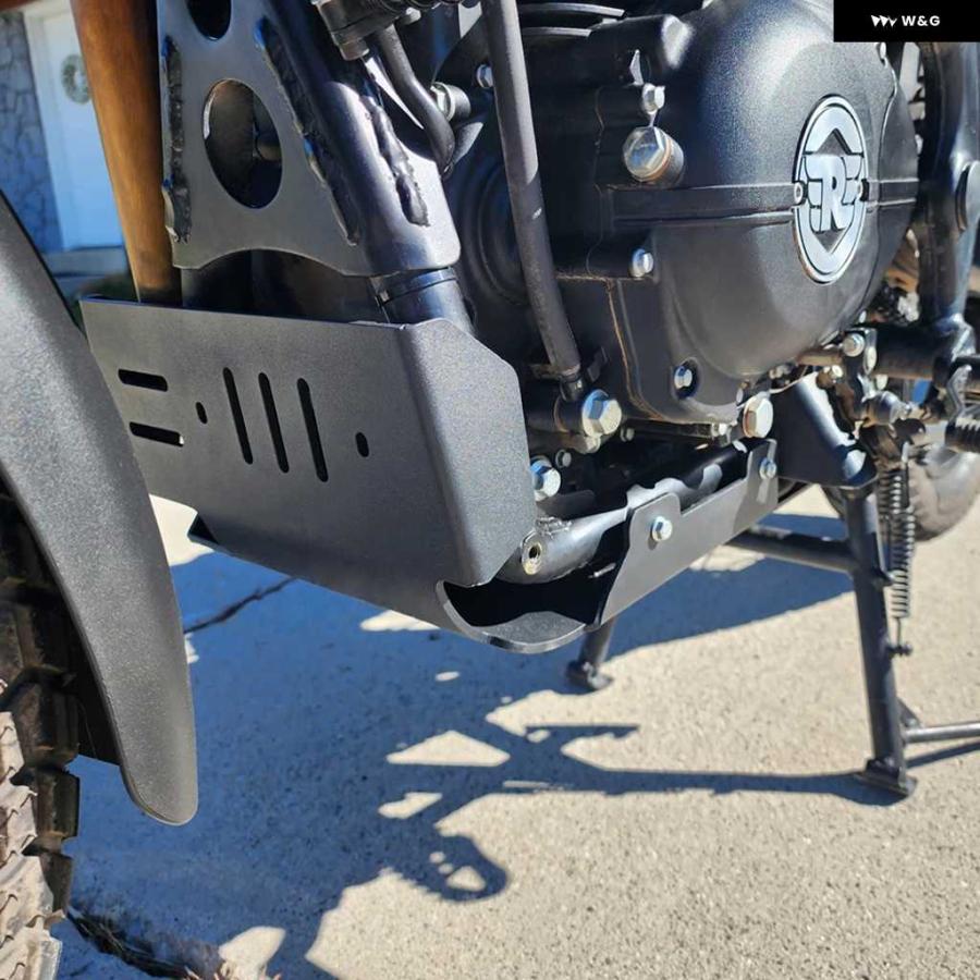 ブランド登録なし - 並行輸入品自動二輪車 自動二輪車 スキッド本塁 発動機 軍事基地 シャーシガード 取りまかなう ROYAL ENFIELD HIMALAYAN 2017-2019-23