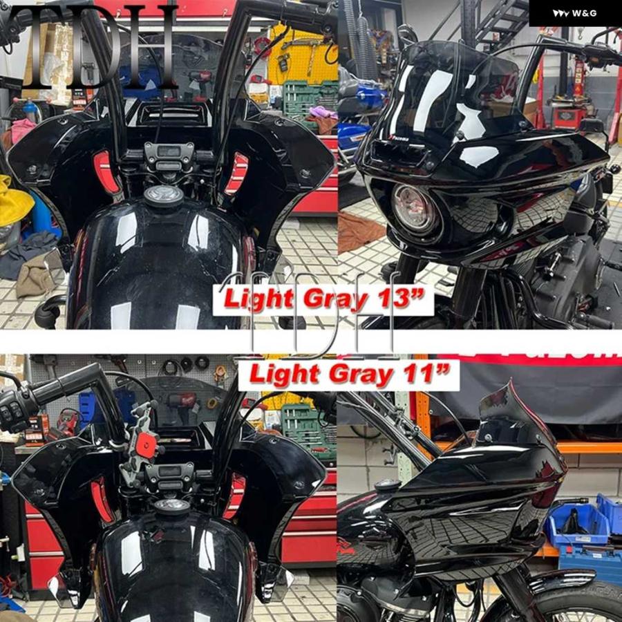 並行輸入品ハーレー ソフテイル FXLRST ローライダー ST FXRST ローライダー エルディアブロ オートバイ バイク 11インチ 13インチ ウインドシールド ス_8