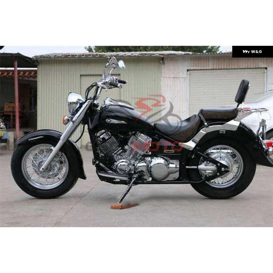 並行輸入品リア用バックレスト シーシーバー ブラケット ラゲッジラック ヤマハ ドラッグスター V-STAR XVS400 XVS650 クラシック XVS 400 650 1998 -_6