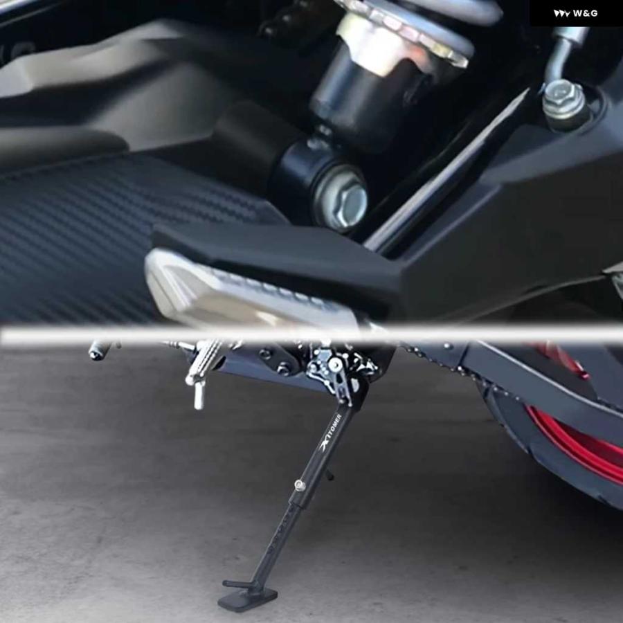 並行輸入品カワサキ Z125 PRO 2016-24 オートバイ バイク キック スタンド サイド スタンド リア下降リンク_6