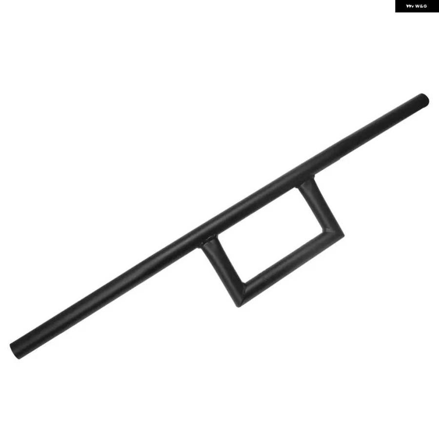 並行輸入品7/8インチ 22MM ブラックアイアン バイク カフェレーサー ウィンドウバー ハンドルバー ワイド ハーレー スズキの画像