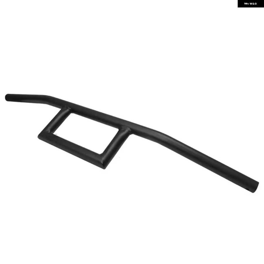 並行輸入品7/8インチ 22MM ブラックアイアン バイク カフェレーサー ウィンドウバー ハンドルバー ワイド ハーレー スズキの画像