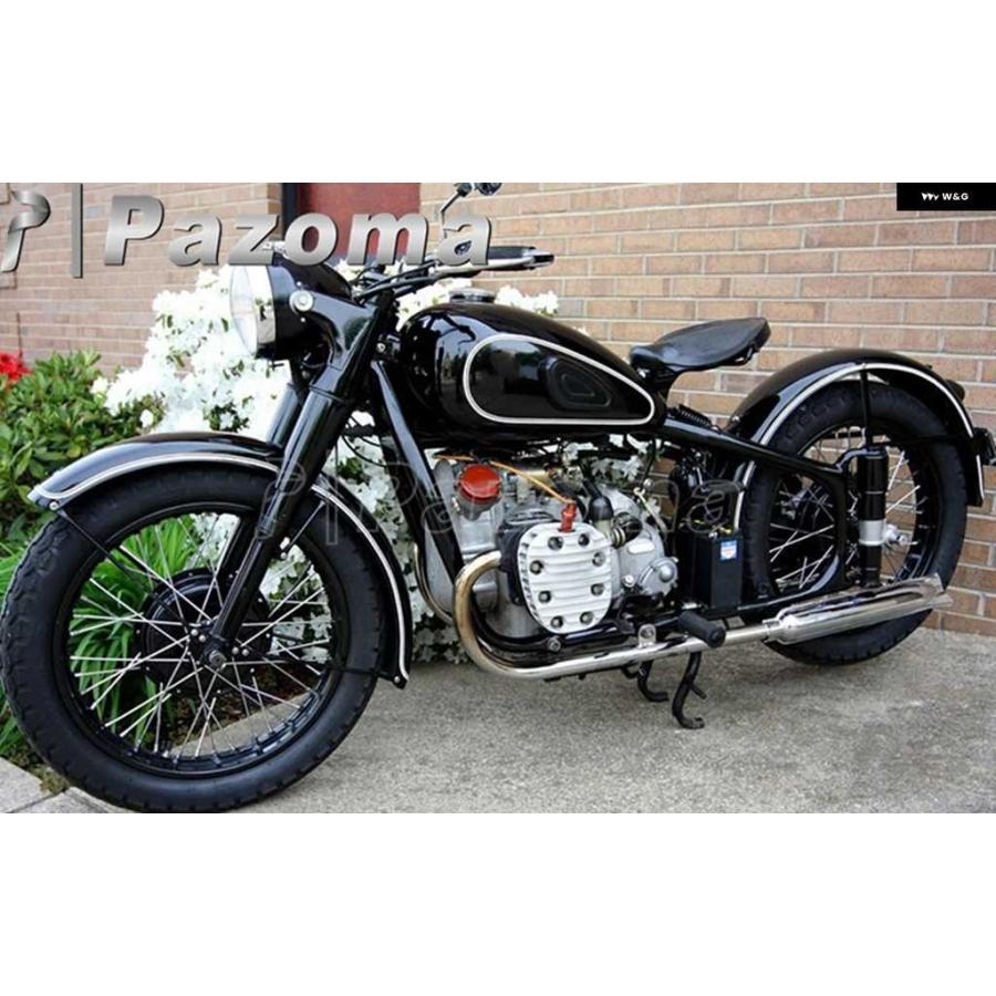 ブランド登録なし - 並行輸入品自動二輪車 クロームレトロ750CCフィッシュテールマフラー 配管 24HP 32HP BMW K750 M1 M72