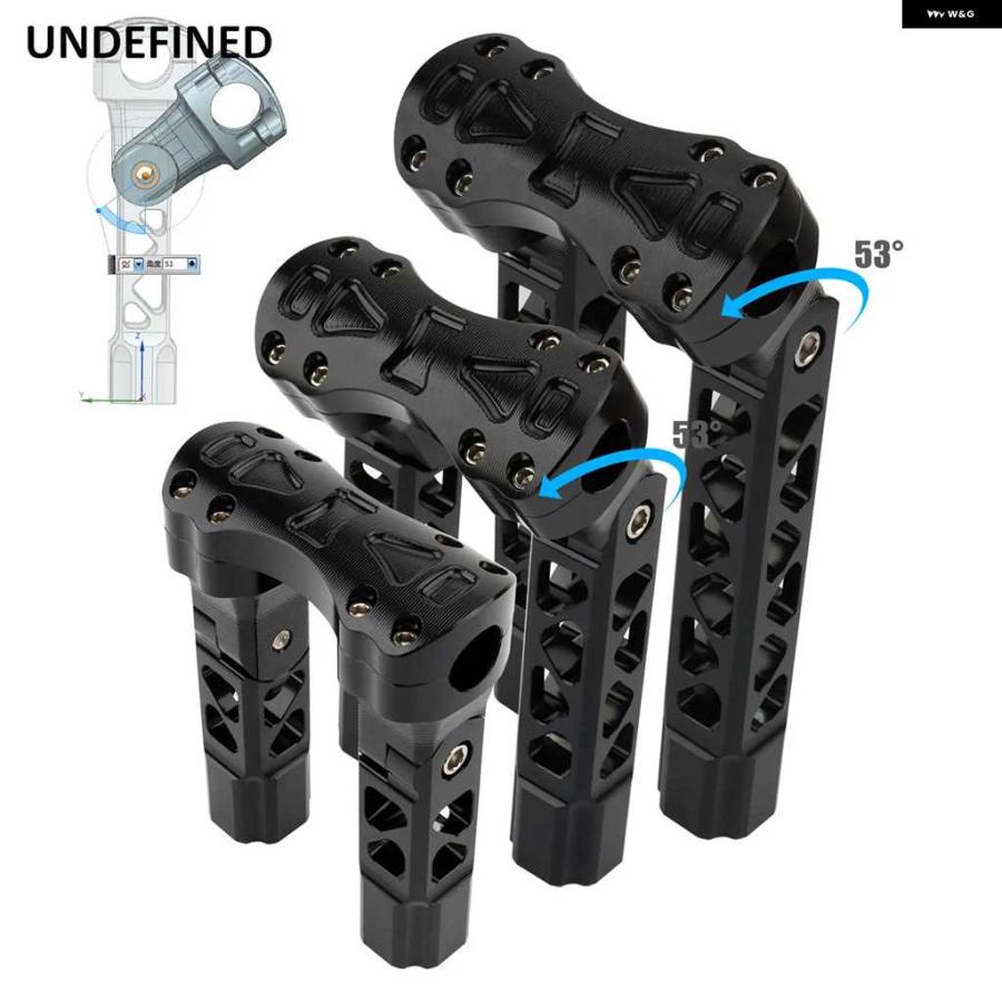 ブランド登録なし - 並行輸入品1in 25MM 自動二輪車 プルバッククランプ 手持ち部分赤ちょうちん ライザー 引っ切りないかい繕う能力のある ハーレー 運動競技はやりっ子