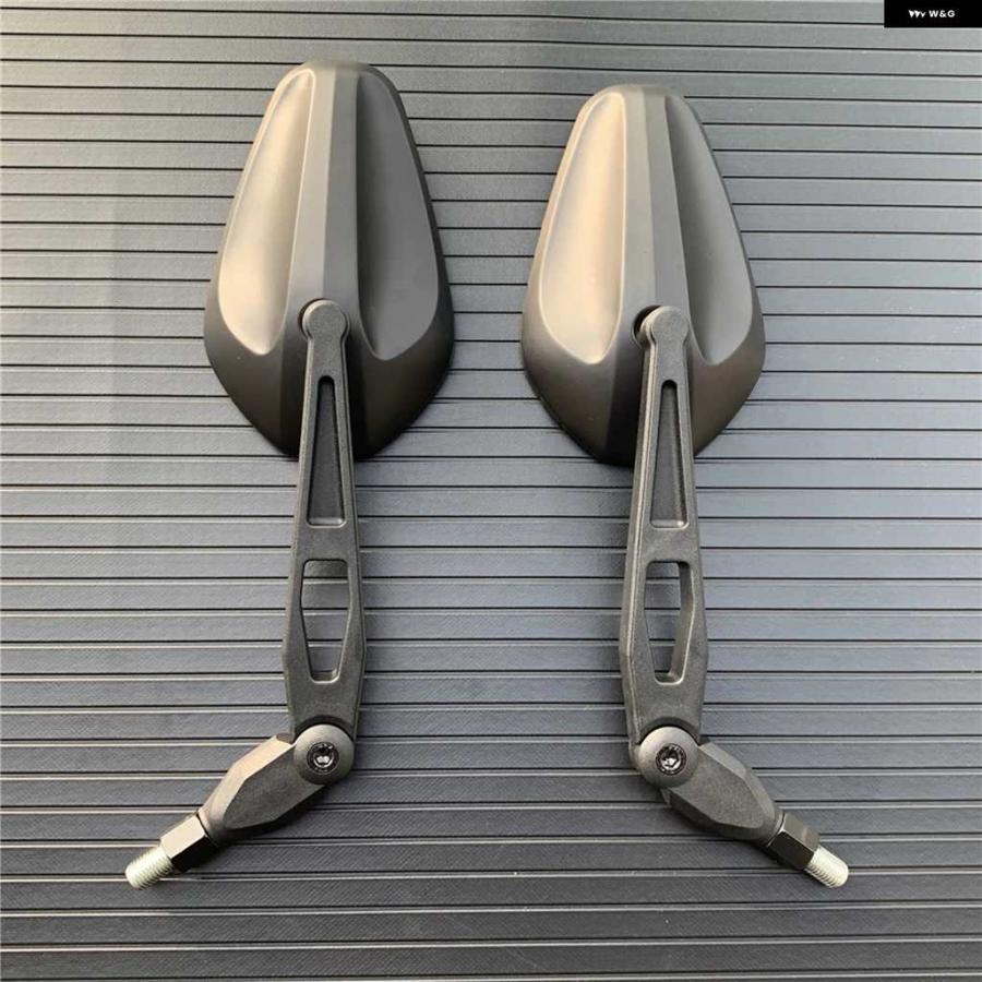 並行輸入品オートバイ 折りたたみ 式オーバルバックミラー ヤマハ スズキ ドゥカティ カワサキ BMW ビューエル KTM デュアの画像