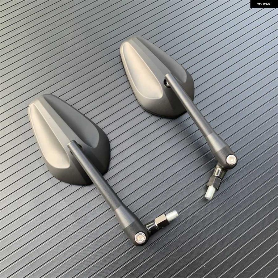 並行輸入品オートバイ 折りたたみ 式オーバルバックミラー ヤマハ スズキ ドゥカティ カワサキ BMW ビューエル KTM デュアの画像