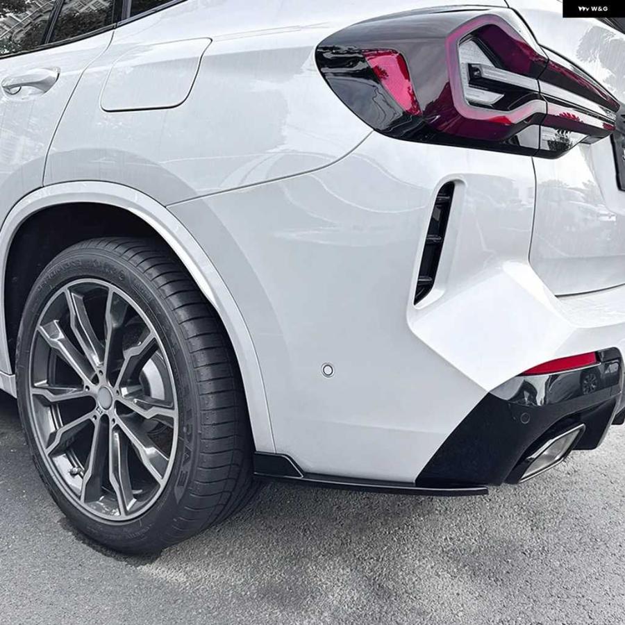 並行輸入品BMW X3 G01 LCI M スポーツ 2022 2023 リア バンパー ストリップ リップスポイラー ディフューザー スプリッター スクラッチ プロテクター | ブランド登録なし | 04