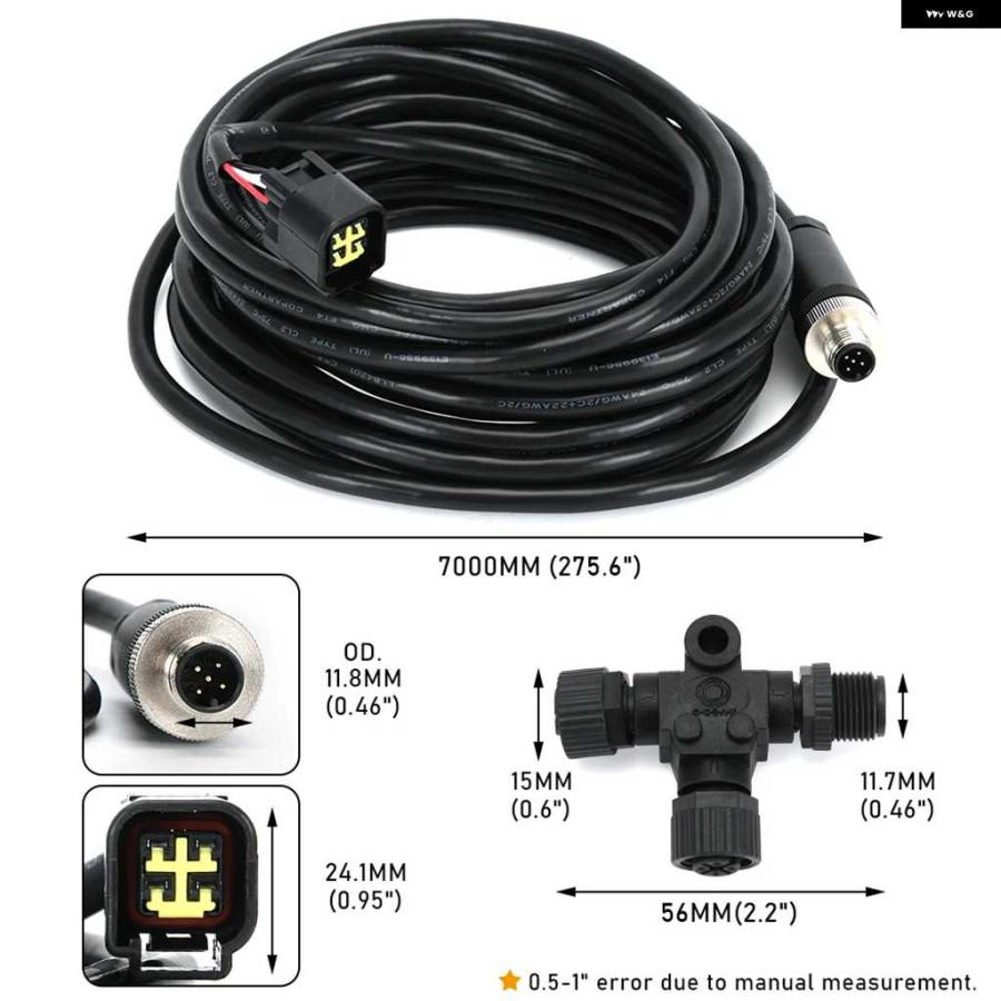 並行輸入品LOWRANCE SIMRAD 000-0120-37 ヤマハ エンジン インターフェイス ケーブル NMEA 2000 7Mインチ ティンチ付き | ブランド登録なし | 06