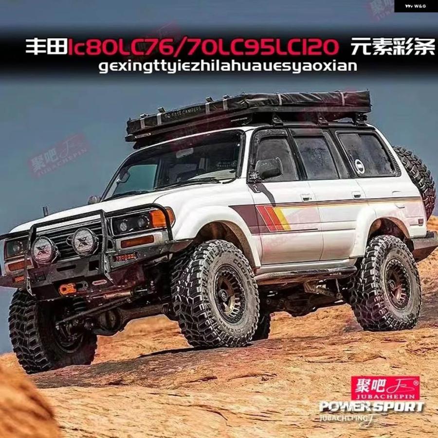並行輸入品 車用 ステッカー トヨタ ランドクルーザー LC70 LC75 LC78
