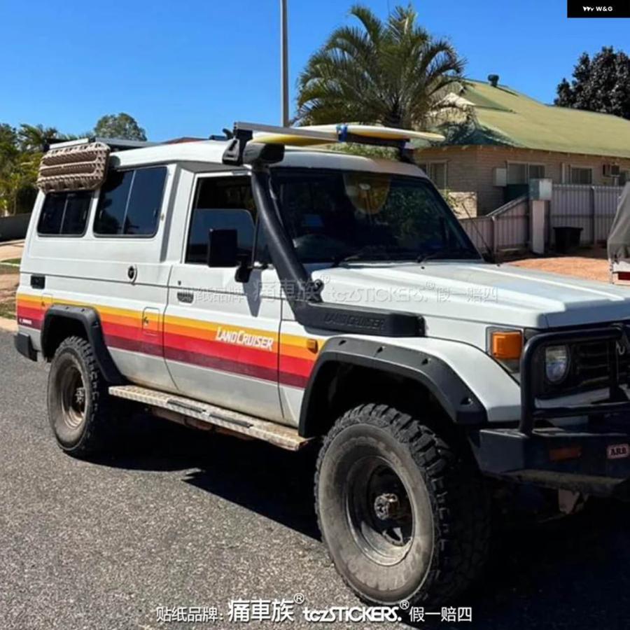 並行輸入品車用 ステッカー トヨタ ランドクルーザー LC75 LC76 LC77 LC78 LC79 LC80 ボディ カスタム おしゃれ ...