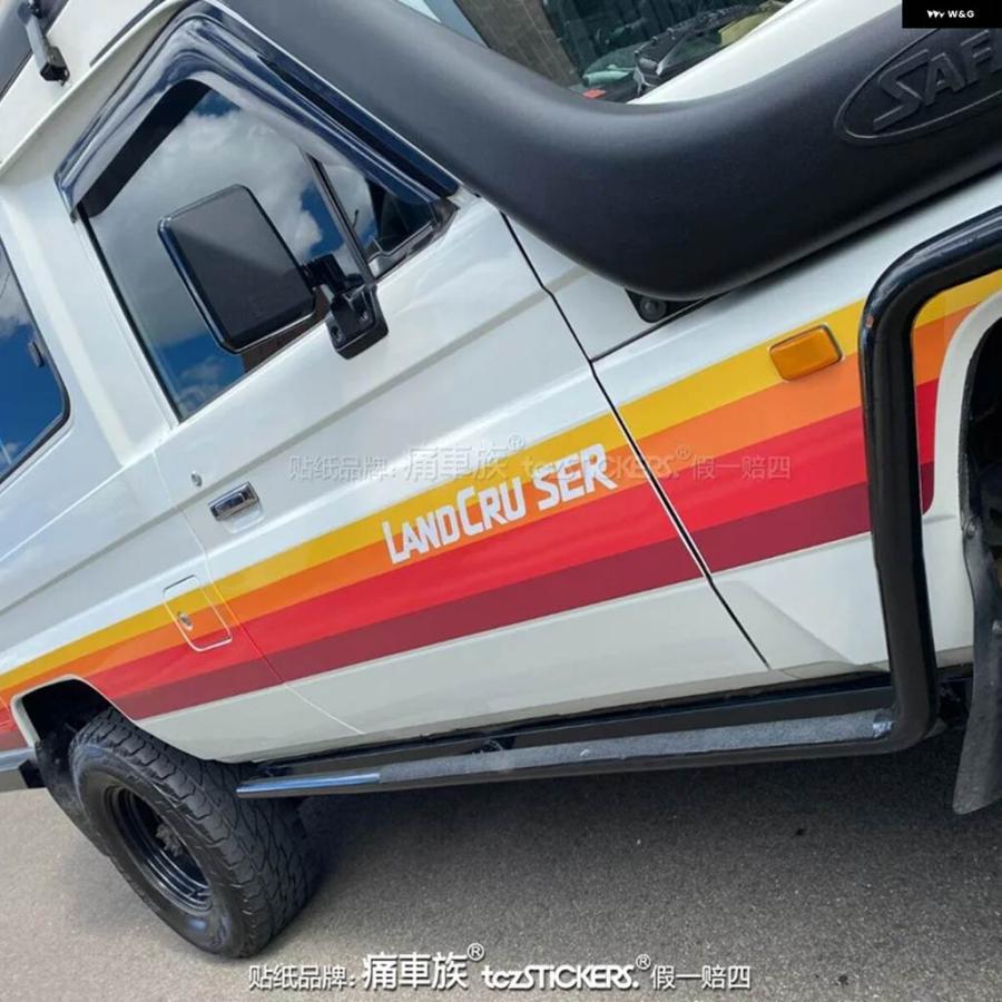 並行輸入品 車用 ステッカー トヨタ ランドクルーザー LC75 LC76 LC77