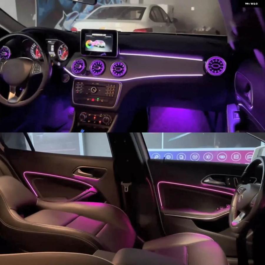 並行輸入品アンビエントライト 2013-2019 GLA W156 CLA W117 A クラス W176 アンビエンスキット ランプ バックライトキット ムードライトの画像