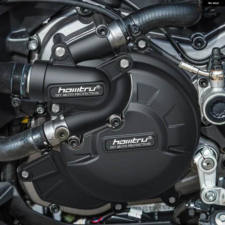 並行輸入品バイク アクセサリー エンジン カバー プロテクションセット ドゥカティ MONSTER 1200 / 1200S 2017-2021の画像