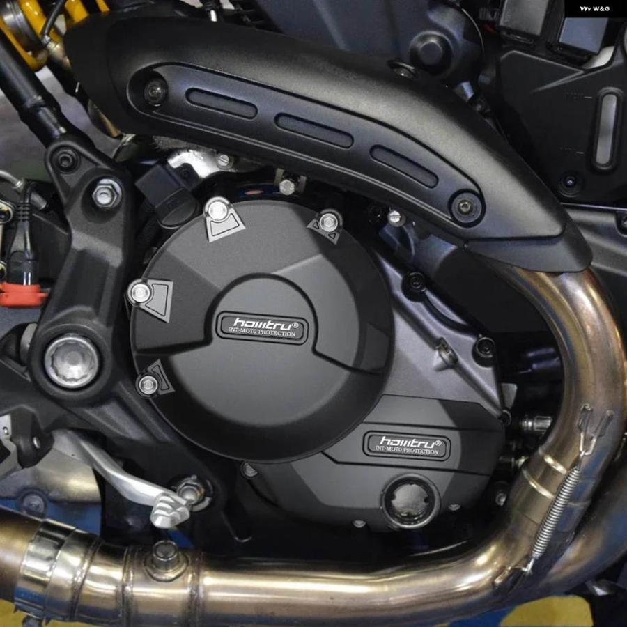 並行輸入品バイク アクセサリー エンジン カバー プロテクションセット ドゥカティ MONSTER 1200 / 1200S 2017-2021の画像