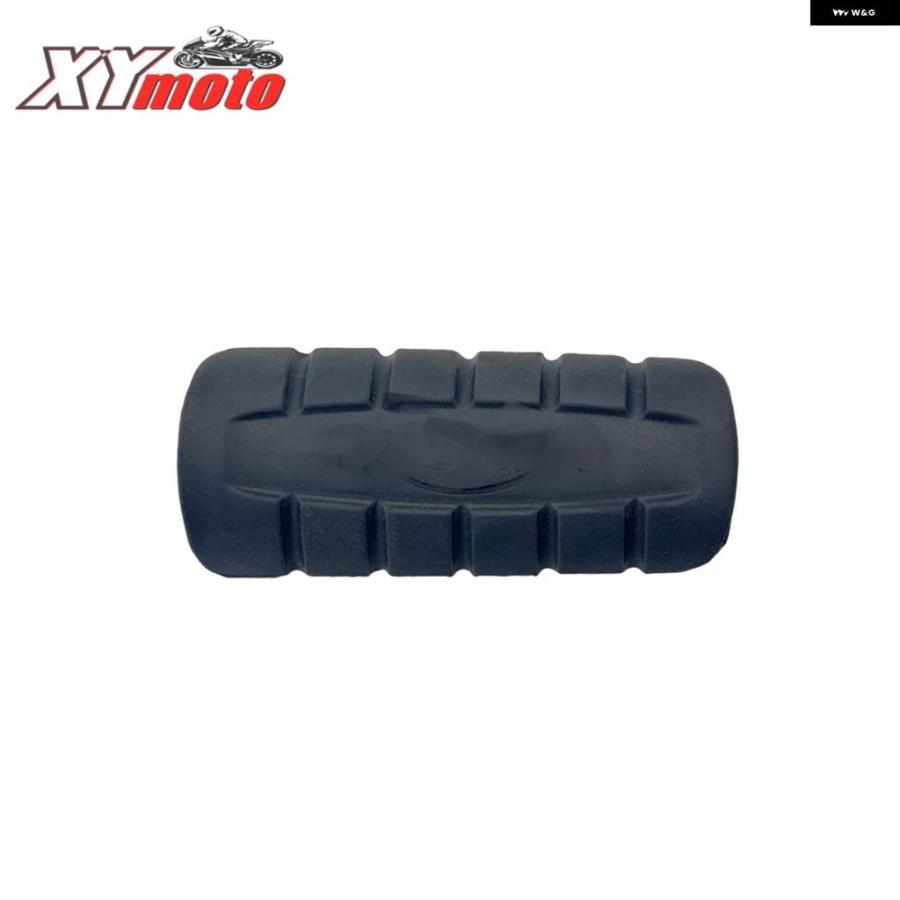 並行輸入品フットペグ オートバイ フットレスト ゴムペダル パッド ブラック パッド カバー トライアンフ BONNEVILLE T120 T100 SPEED 400 STREET TWINの画像
