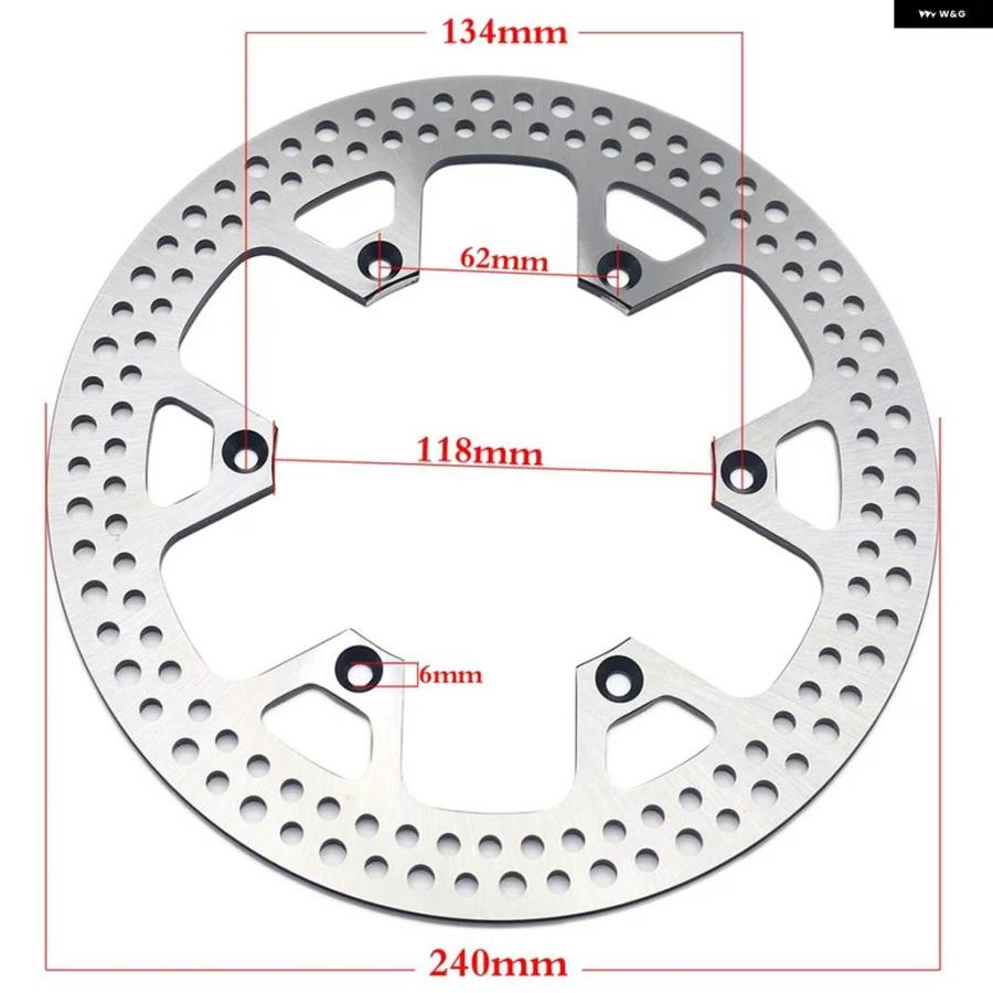 並行輸入品オートバイ 250MM フロント240MM リア ブレーキディスク ローター スズキ RM 125 250 RM125 RM250 1999-05の画像