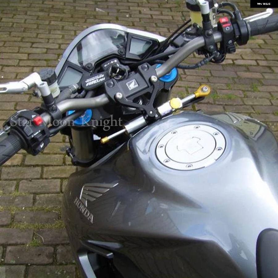 並行輸入品ホンダ CB1000R 2008 - 2016 オートバイ アルミステアリングスタビライザー ダンパー マウント ブラケット キットの画像