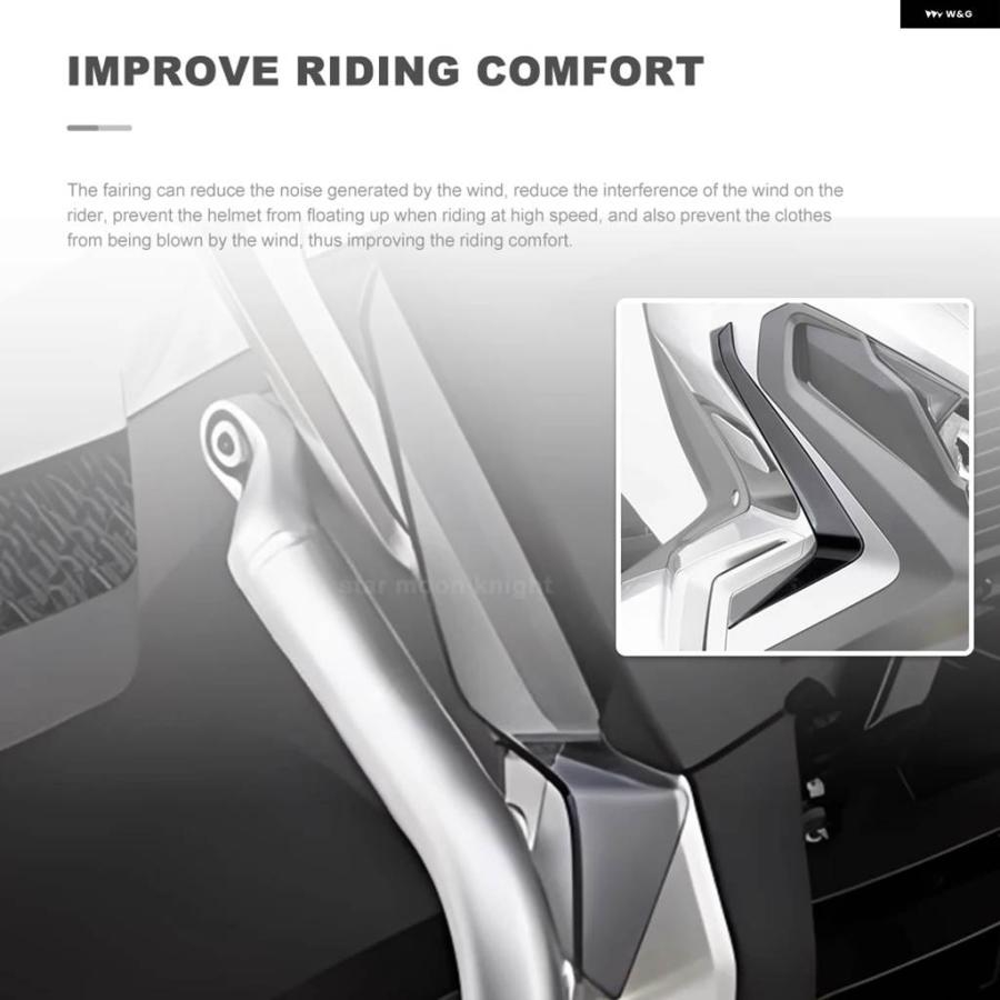 並行輸入品オートバイ レッグ フェアリング ウィンドデフレクター ホンダ X-ADV 750 X ADV XADV 750 2017-2020 アクセサリーサイド ウィンドシールド_5