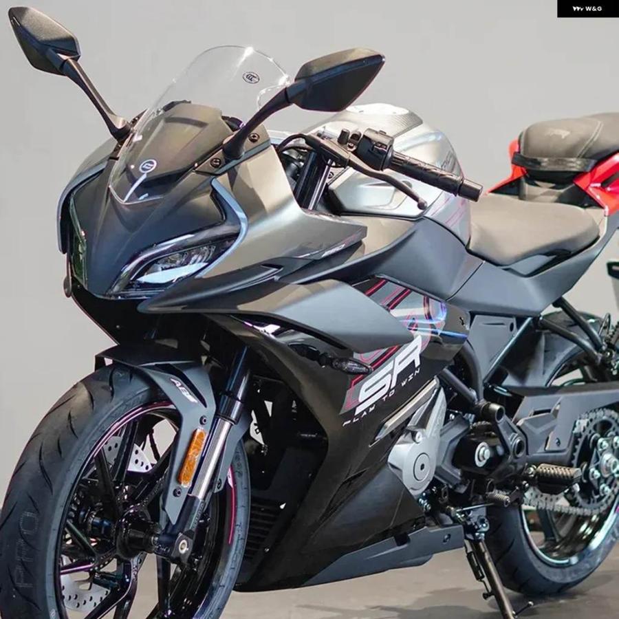 並行輸入品CFMOTO CF250SR CF 250SR 2023 オートバイ フロントサイドダウンフォース ネイキッドスポイラー 固定 ウィングレット フェアリング_7