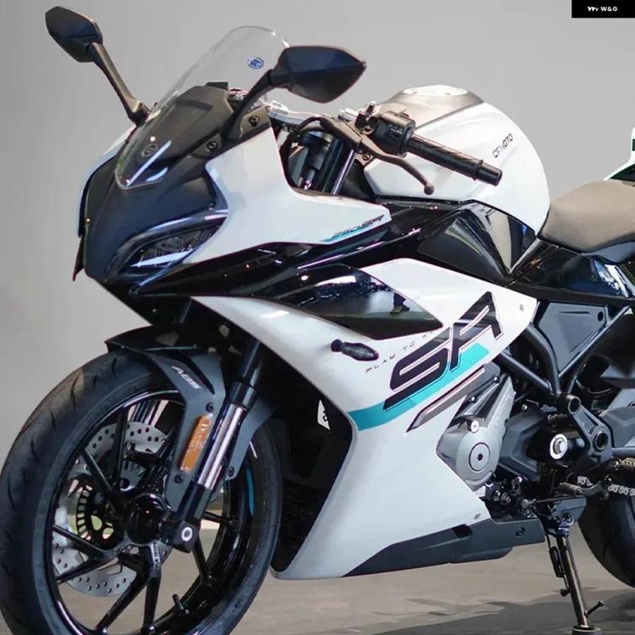 並行輸入品CFMOTO CF250SR CF 250SR 2023 オートバイ フロントサイドダウンフォース ネイキッドスポイラー 固定 ウィングレット フェアリング_8