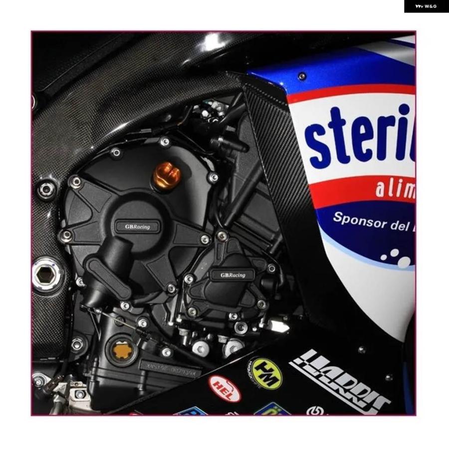 並行輸入品バイク エンジン ドロップ エンジン サイドカバー エンジン カバー ヤマハ YZF-R1 2009-2014 2010-13の画像