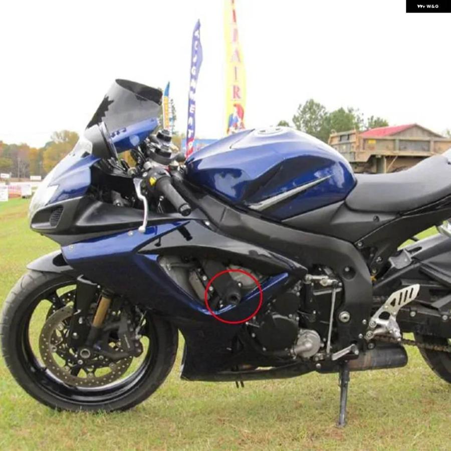 並行輸入品スズキ GSX-R 600 GSX-R 750 2006 2007 2008 バイク ノーカット フレーム スライダー クラッシュ フォールディングプロテクション_3